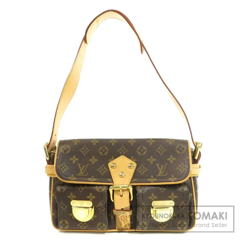 Louis Vuitton Hudson Monogram Canvas Shoulder Bag Brown